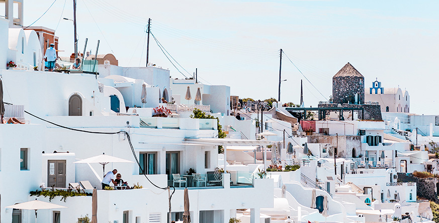 Paysage urbain en Grèce